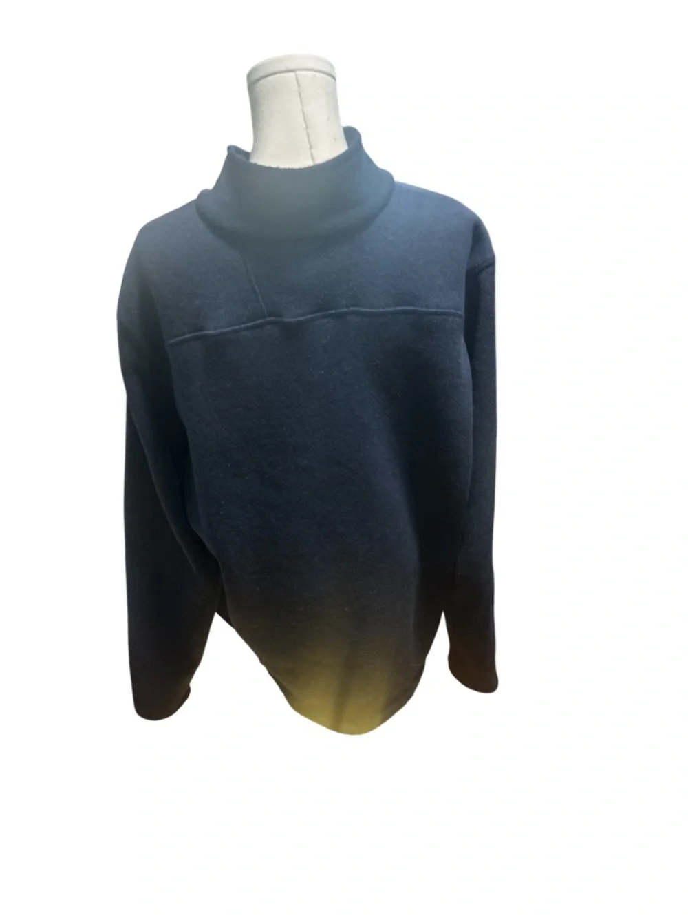 The North Face Men XXL Navy Blue 1/4 Zip Fleece Pullover Outdoor Hiking
